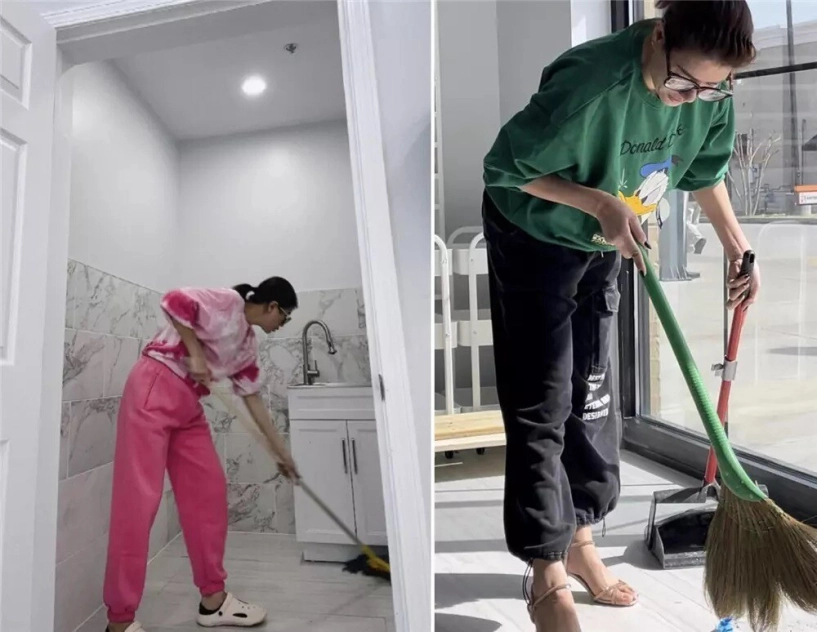 Con gái trang trần đeo cặp to đùng đi học ở mỹ bằng xe bus cựu người mẫu vui dù bị nói suốt ngày rửa bát - 11
