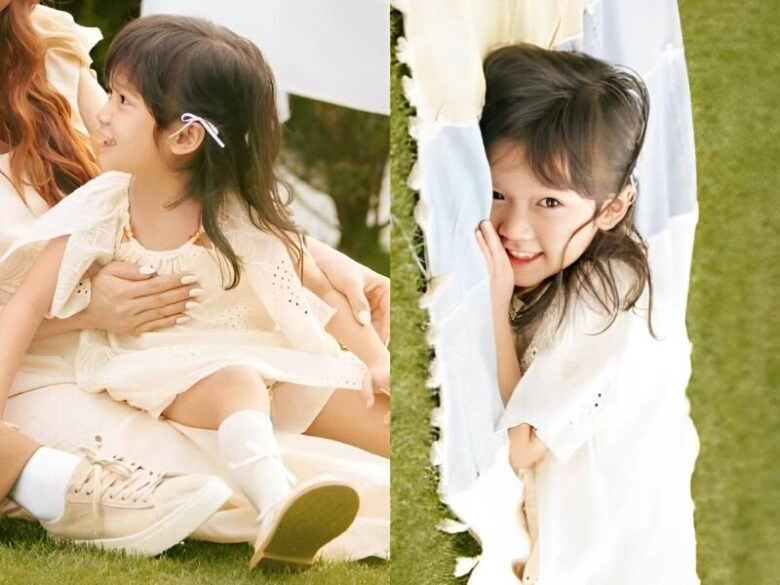 Con gái trường giang được bố cắt tóc từ bé nay sợ người lạ cầm kéo lộ góc nghiêng khoe mũi cao cực xinh xắn - 8