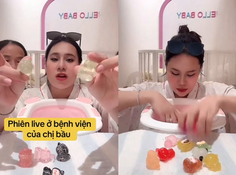 Con hồ bích trâm chưa đầy 1 tháng tuổi phải tập vật lý trị liệu mẹ bị nói vì ngồi livestream quá nhiều khi mang thai - 4