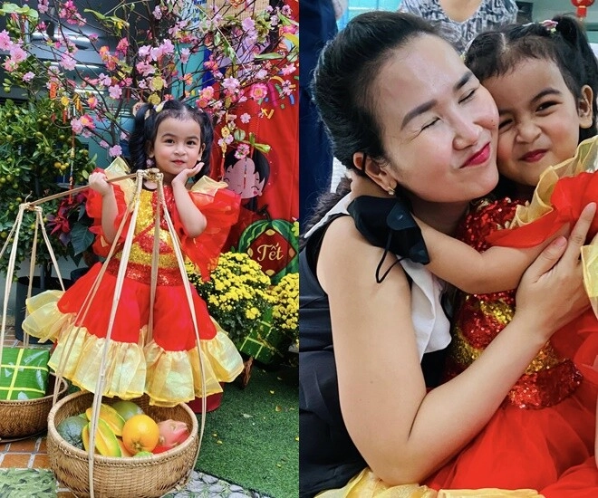 Con sao việt đi học ngày cuối năm ái nữ lai ấn của võ hạ trâm điệu đà con gái cường đô la đưa em trai theo - 1
