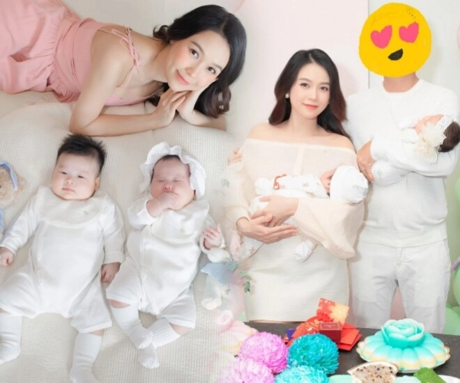 Con sao việt lai hàn ái nữ nhà lâm chấn khang có năng khiếu nghệ thuật cặp song sinh của sam xinh như thiên thần - 1