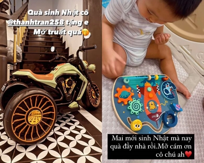 Con trai minh hằng chưa đón sinh nhật quà đã đầy nhà ngoại hình được nhận xét không giống ba khiến mẹ bối rối - 1