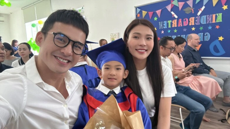 Con trai quốc tịch mỹ nhà thúy diễm tình cảm chúc mừng sinh nhật bố ngoại hình điển trai y hệt lương thế thành - 6