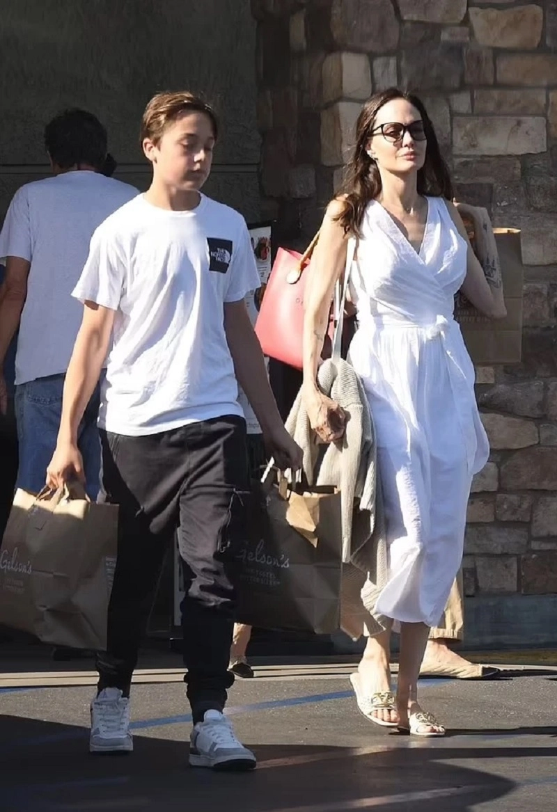 Con trai ruột duy nhất của angelina jolie và brad pitt ngoại hình y đúc bố từng ra công viên bán đồ ăn cho thú cưng - 6