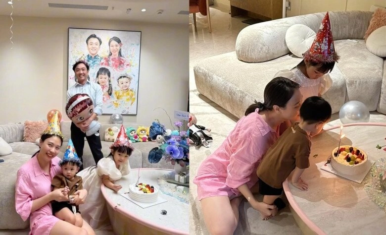 Cường đô la đeo bờm hóa bố đảm chăm 2 con nhỏ đàm thu trang thảnh thơi tận hưởng khoảng thời gian riêng tư - 8