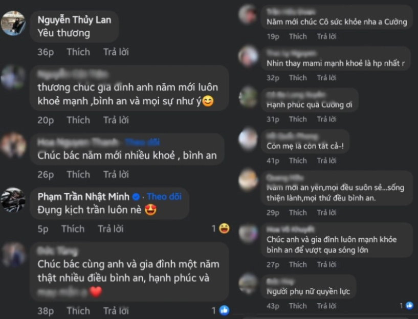 Cường đô la khoe ảnh chụp cùng mẹ ruột ngày mùng 4 tết mẹ đàm thu trang bình luận tình cảm - 2