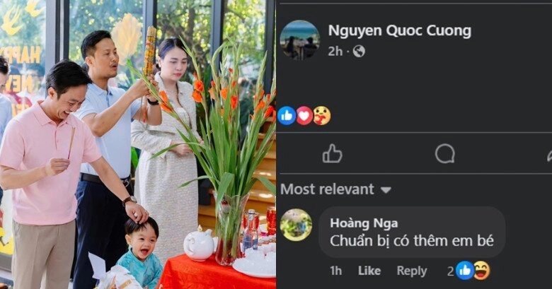 Cường đô la phản ứng lạ trước bình luận sắp có thêm em bé đàm thu trang đi giày bệt vẫn cao hơn chồng thấy rõ - 2