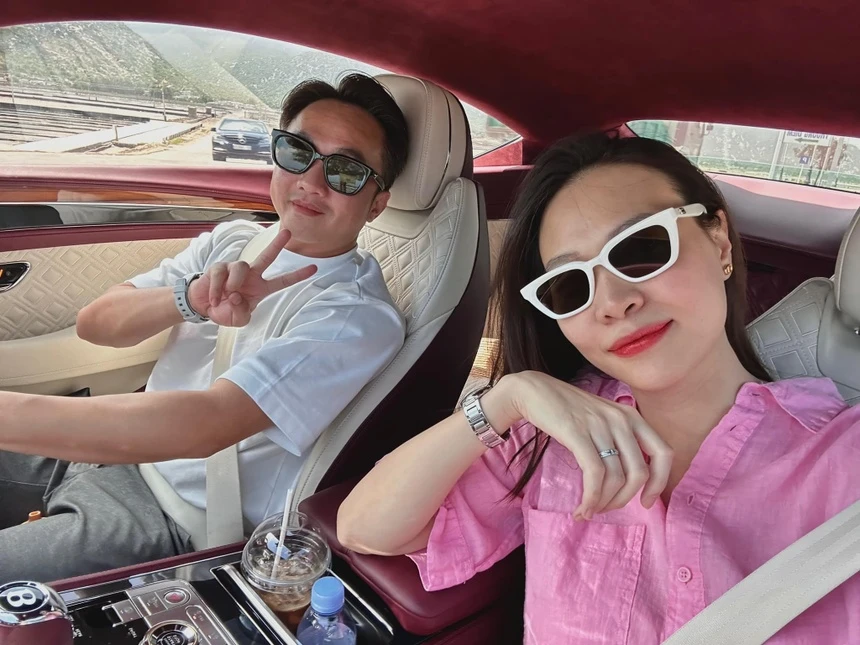 Cường đô la phản ứng lạ trước bình luận sắp có thêm em bé đàm thu trang đi giày bệt vẫn cao hơn chồng thấy rõ - 8
