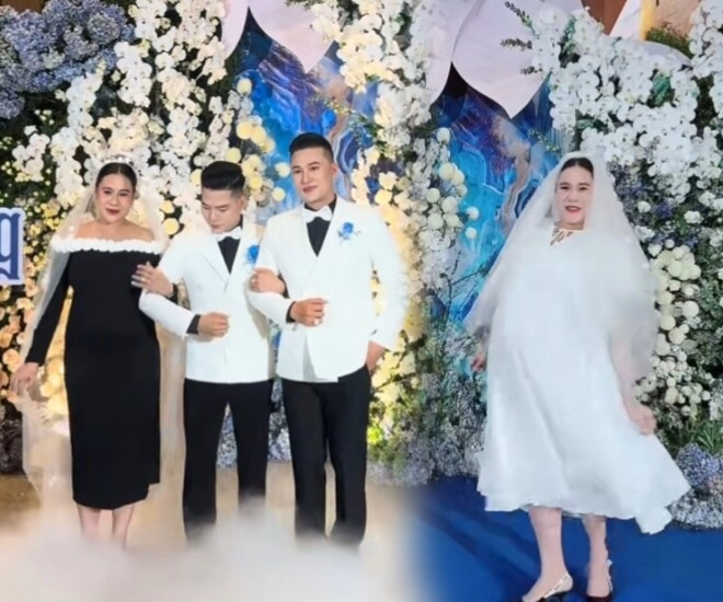Đám cưới thanh đoàn - hà trí quang ở tphcm ba mẹ 2 bên lên sân khấu hát mừng một nửa showbiz việt tham dự - 6