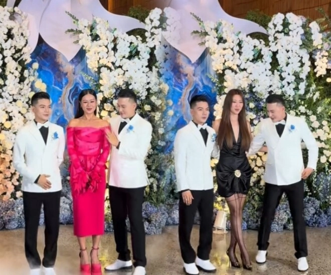 Đám cưới thanh đoàn - hà trí quang ở tphcm ba mẹ 2 bên lên sân khấu hát mừng một nửa showbiz việt tham dự - 7