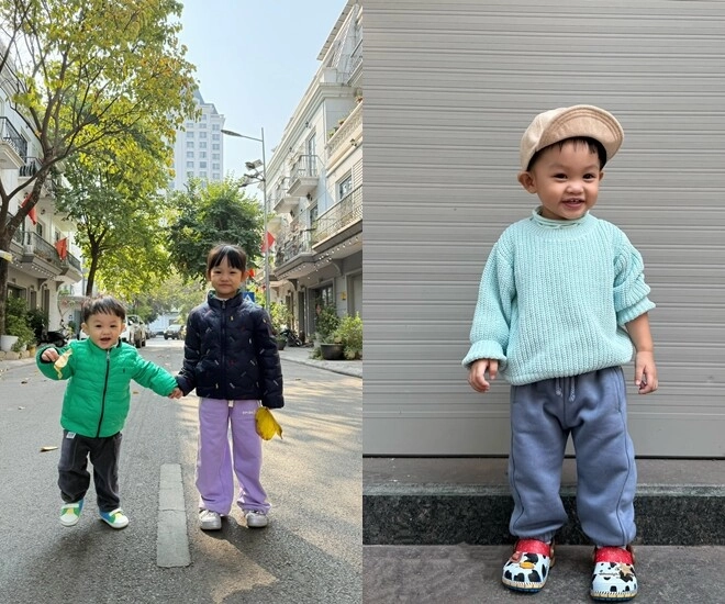 Đàm thu trang đưa 2 nhóc tì về lạng sơn cường đô la quá nhớ con phải tranh thủ vài tiếng để gặp - 1