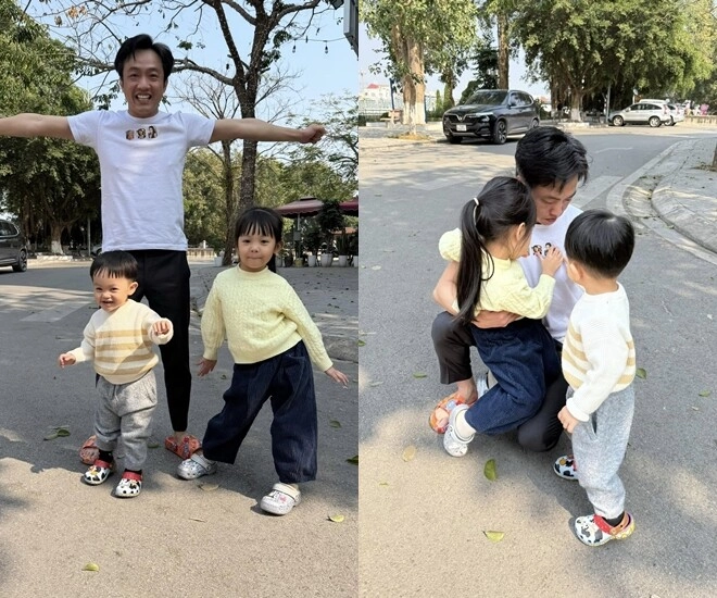 Đàm thu trang đưa 2 nhóc tì về lạng sơn cường đô la quá nhớ con phải tranh thủ vài tiếng để gặp - 2