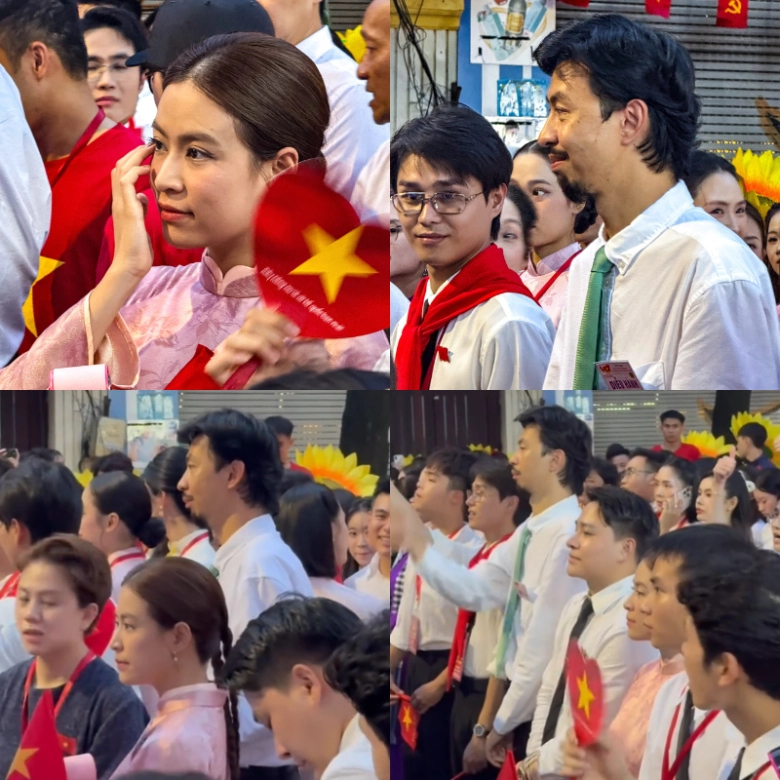 Dàn sao diễu hành sơ duyệt a80 đen vâu e thẹn đứng cạnh hoàng thùy linh dương hoàng yến đi lạc vào khối thiếu nhi - 5