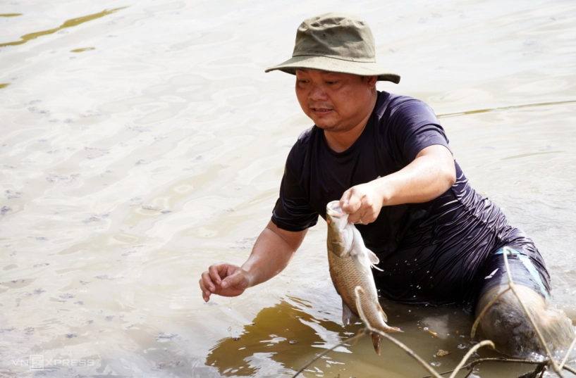 Dỡ chà bắt cá ở đất mũi - 6