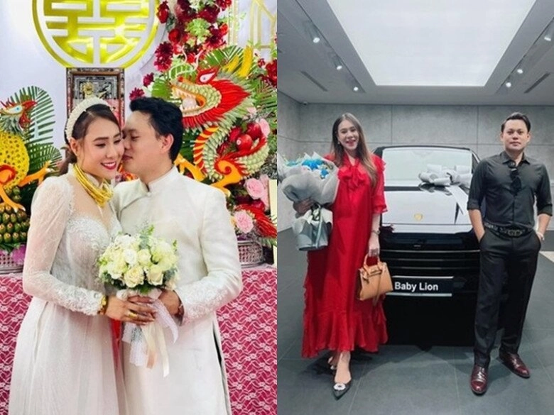 Hồ bích trâm khoe ái nữ tóc đen thui khác hẳn anh trai ông xã doanh nhân đầu bù tóc rối chăm con mới chào đời - 7