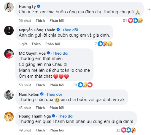 Hoa hậu ngọc châu đổi ảnh đại diện đen và thông báo ngừng hoạt động dàn sao việt chia buồn - 2