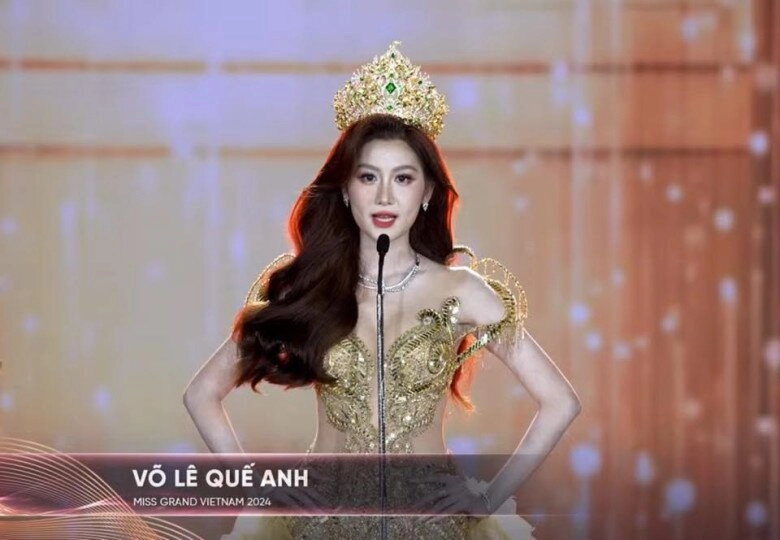 Hoa hậu quế anh nhận gạch đá sau màn final walk dân mạng còn phát hiện lỗi sai trong cách phát biểu - 2