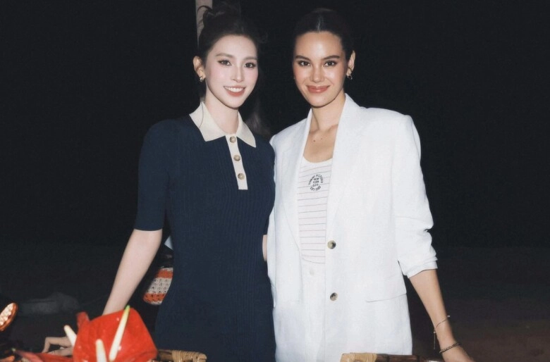 Hoa hậu tiểu vy rạng rỡ đọ sắc miss universe 2018 nhan sắc không lép vế - 2