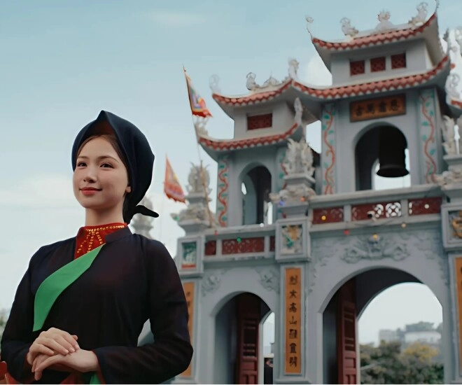 Khám phá ngôi đền cực đẹp trong mv bắc bling của hòa minzy xây dựng từ thời lý gắn liền với lễ hội vay tiền đầu năm - 1