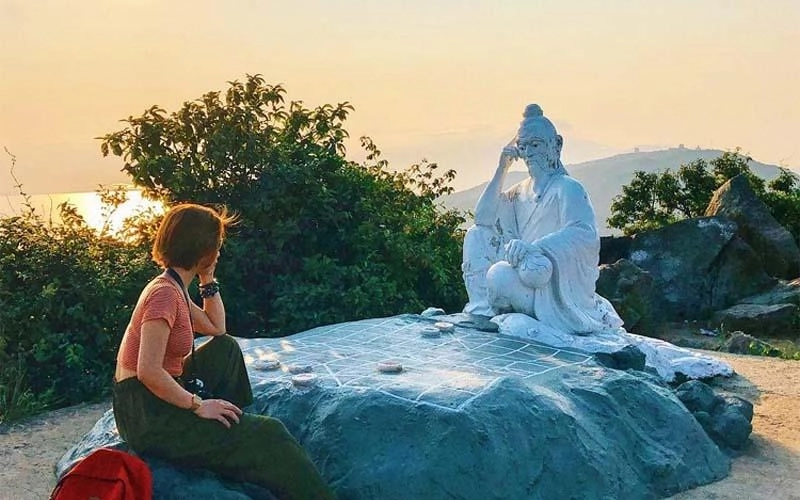 Khám phá nóc nhà của đà nẵng ngắm hoàng hôn cực đẹp là nơi tỷ phú thế giới từng ghé thăm ngồi thiền thưởng thức trà cùng bạn gái - 3