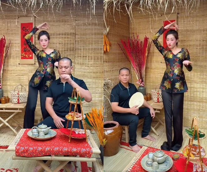 Khánh vân khoe cảnh hầu chồng năm đầu làm vợ biểu cảm của ông xã hơn 17 tuổi hút triệu view - 2