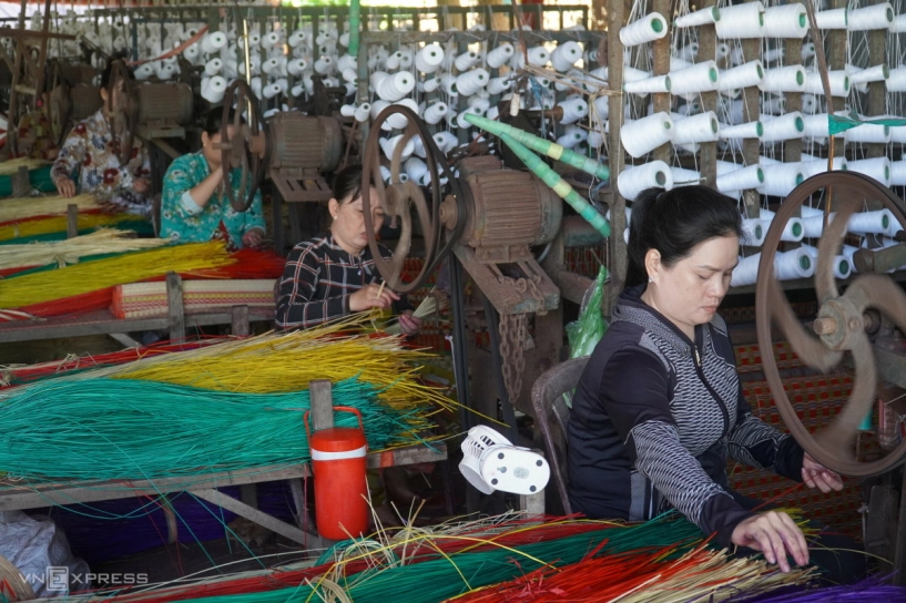 Làng chiếu di sản ở đồng tháp vào mùa tết - 5