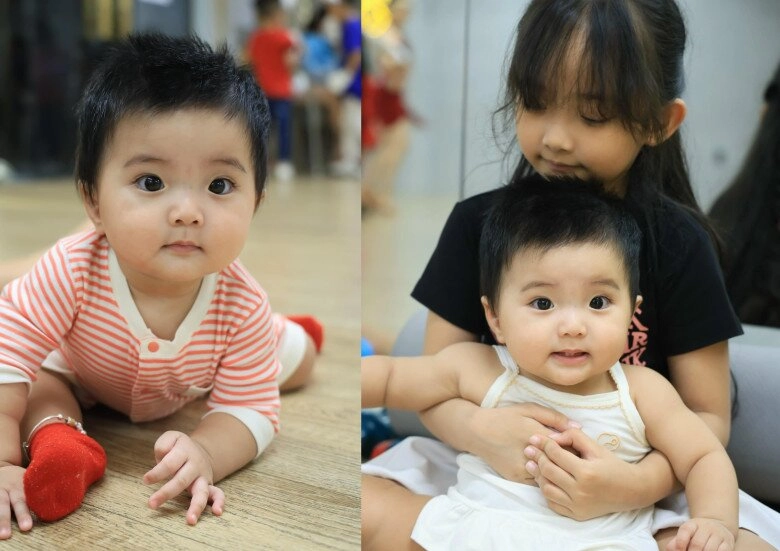 Lisa nhà khánh thi bập bẹ tập nói cực yêu gần 1 tuổi ngày càng tuấn tú với đôi mắt biết cười - 5