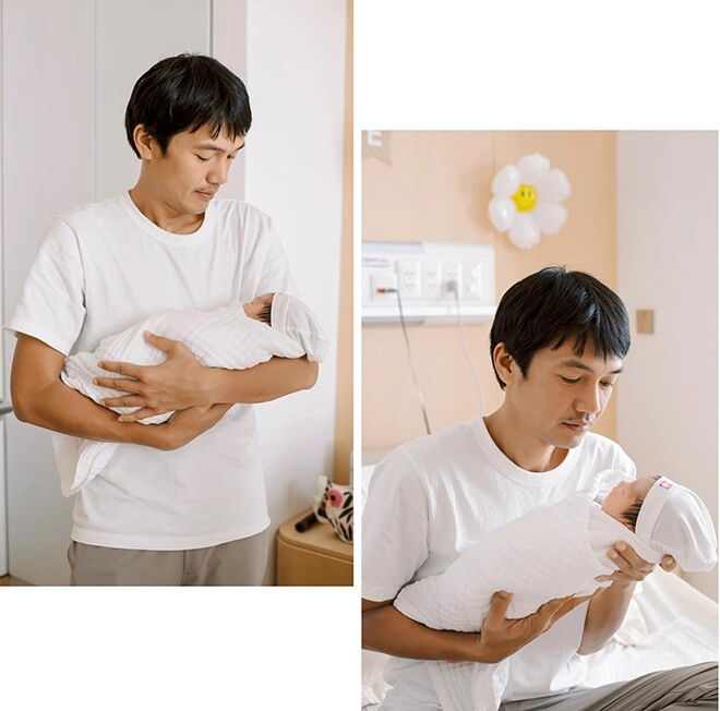 Loạt ảnh đầu tiên của con trai quang tuấn - linh phi em bé vừa chào đời có cử chỉ ngộ nghĩnh - 3