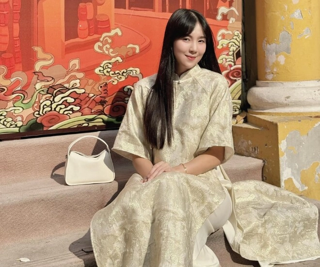Mai ngọc khoe dáng với bụng bầu lùm lùm không phải gồng mình đón tết khi sắp sinh con đầu lòng với chồng thiếu gia - 4