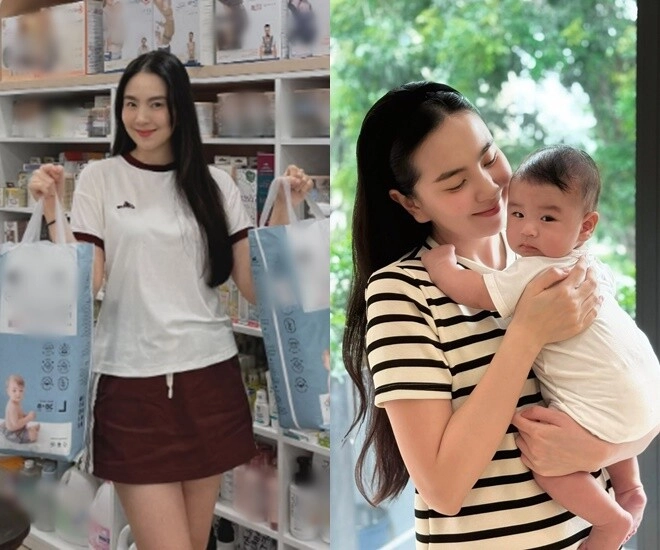 Mc mai ngọc thừa nhận to tay khi làm mẹ bỉm sữa khoe quý tử mới 4 tháng nhưng cân nặng gần bằng bé 7 tháng - 1