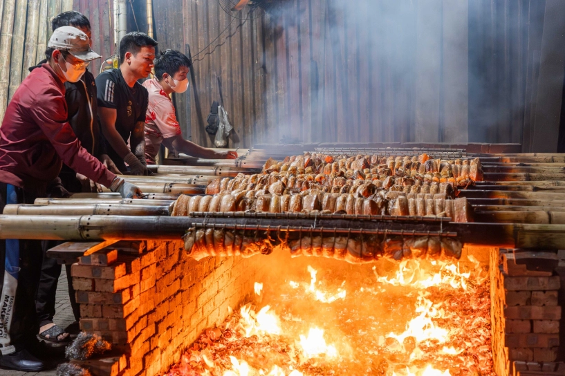 Món thịt quay công thức hơn 1000 năm ở làng cổ đường lâm - 7