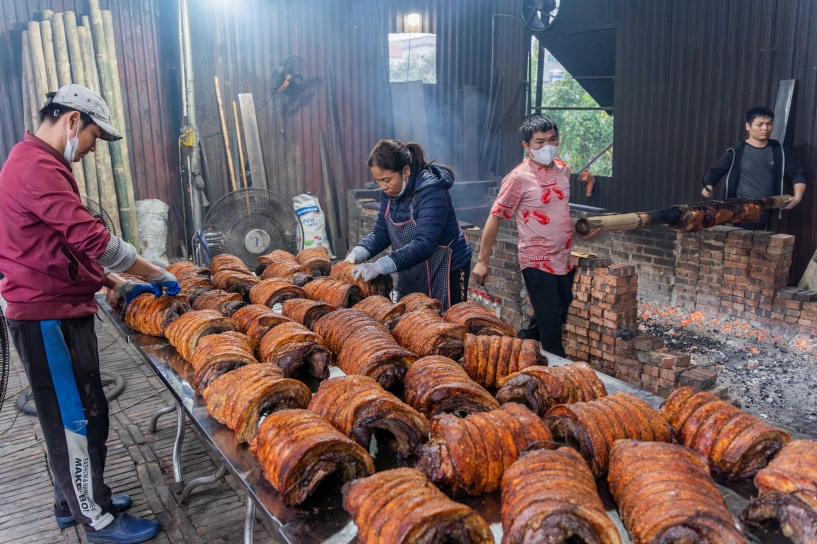 Món thịt quay công thức hơn 1000 năm ở làng cổ đường lâm - 12