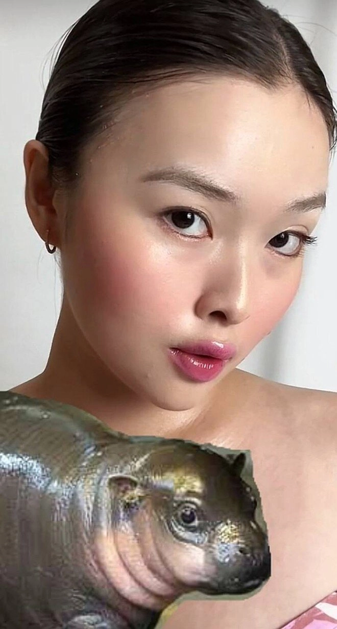 Moo deng makeup xu hướng trang điểm giống chú hà mã đang viral từ âu sang á báo hiệu hot trend năm nay - 7