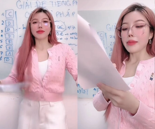 Mỹ nhân việt giải đề thi tốt nghiệp thpt tiếng pháp đúng 100 có bố là giáo sư u40 chưa chồng để tóc thanh long - 1