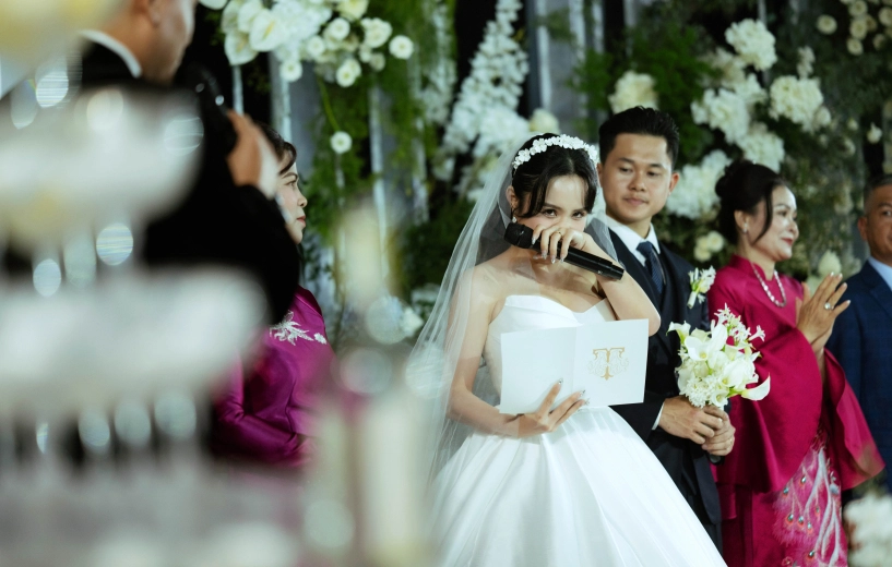 Người mẹ đã mất có mặt trong đám cưới 1000 khách mời của thái trinh chàng rể hào môn được bố vợ chấm vì hiền lành - 10