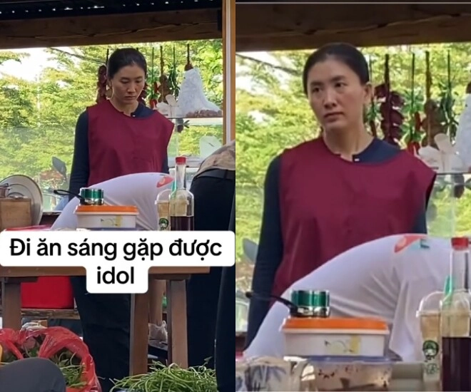 Người qua đường bắt gặp nguyệt ánh cổng mặt trời đang bán bún thần sắc mệt mỏi khác xa hình ảnh long lanh thường thấy - 1