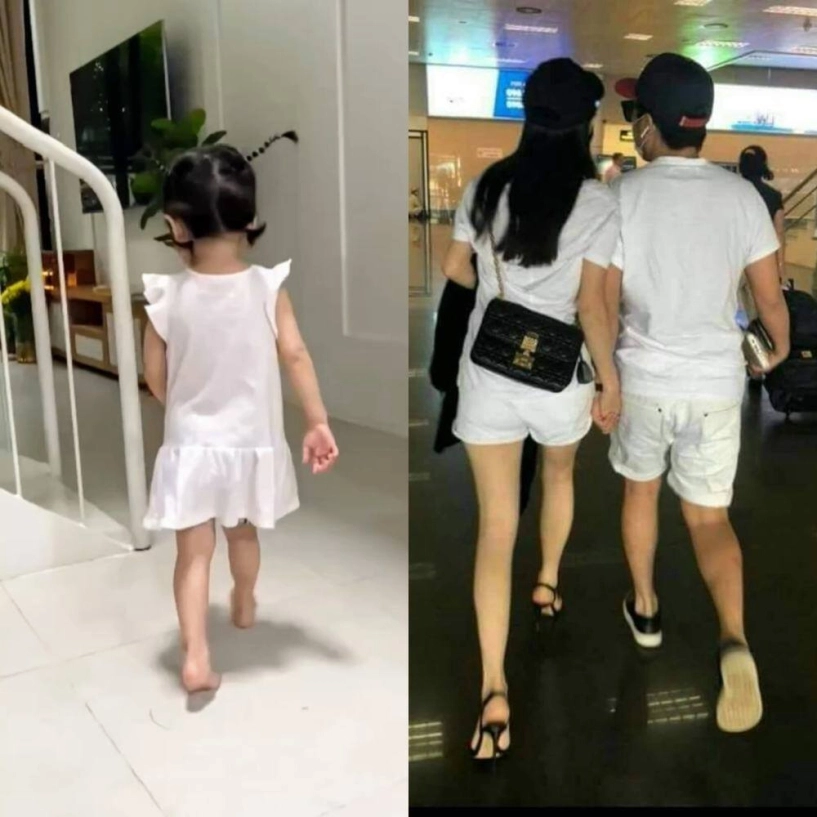 Nhã phương hạnh phúc vì đi làm về có chồng con ra sân bay đón bé destiny có dáng đi giống hệt trường giang - 6