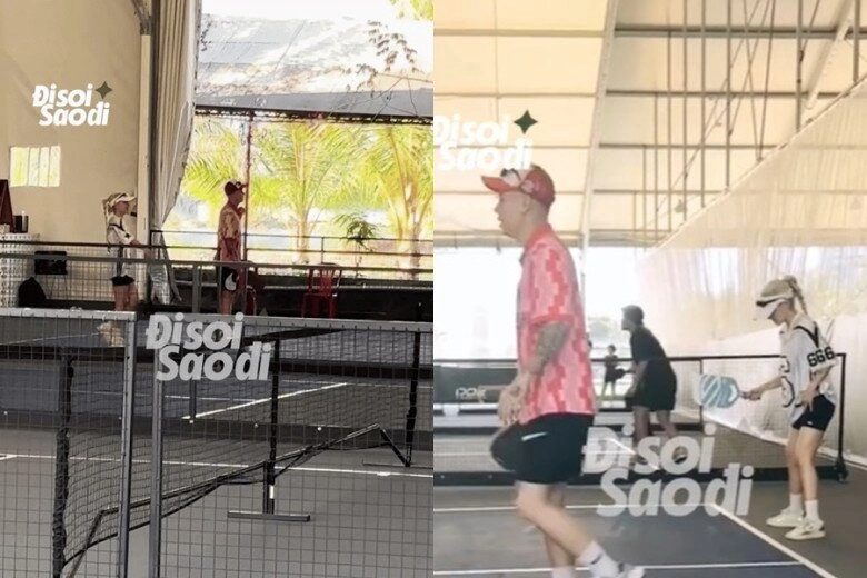 Những cặp đôi bị đồn hẹn hò trên sân pickleball xoài non - gil lê dính nhau không rời quỳnh kool bị chê làm lố - 12