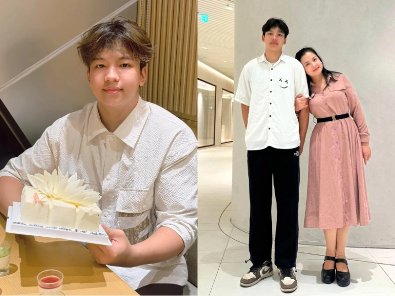 Nsnd mang hàm đại tá khoe con trai đỗ đại học luật hà nội quý tử trên 1m8 điển trai nhờ gen bố là nsưt - 3