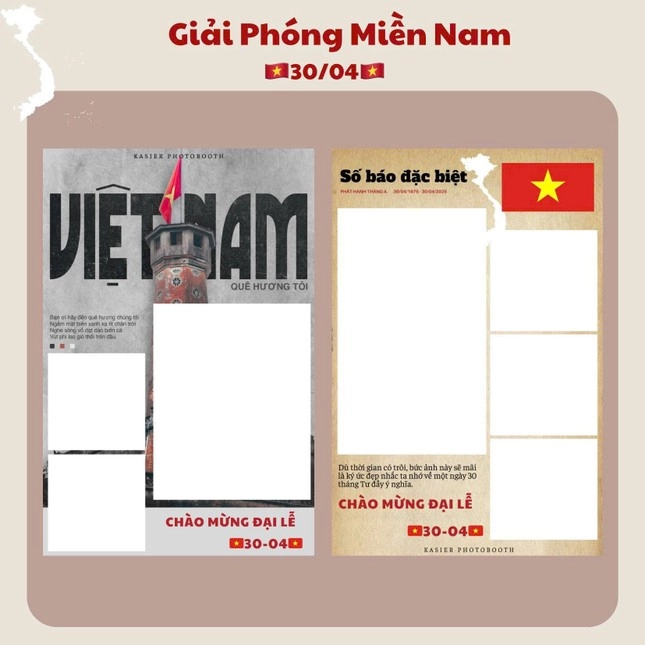 Photobooth có khung hình ý nghĩa dịp đại lễ 304 phụ kiện đầy đủ chỉ cần bấm máy - 1