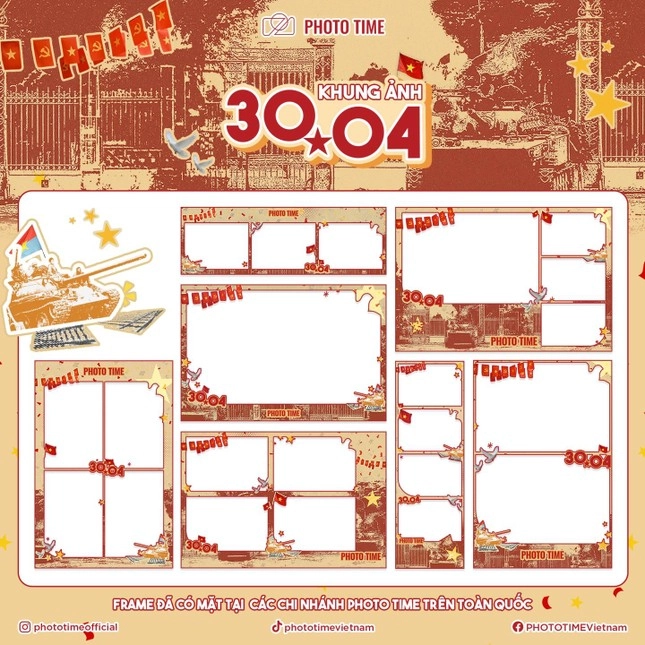 Photobooth có khung hình ý nghĩa dịp đại lễ 304 phụ kiện đầy đủ chỉ cần bấm máy - 3