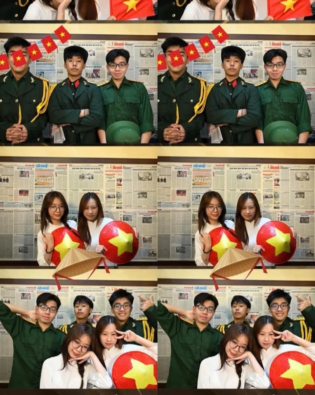 Photobooth có khung hình ý nghĩa dịp đại lễ 304 phụ kiện đầy đủ chỉ cần bấm máy - 8