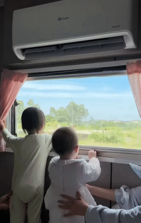 Phú bà việt lucie nguyễn đưa 2 con gái ra hà nội xem diễu binh a80 vượt 1700km bằng nhà xe di động gây choáng - 3
