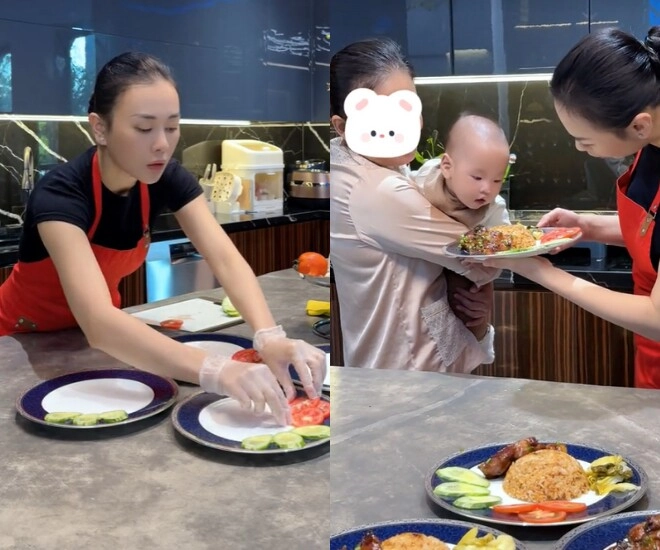 Phương oanh được khen khéo đẻ 2 nhóc tì song sinh háu ăn mới nửa tuổi đã được cho làm xiếc - 1