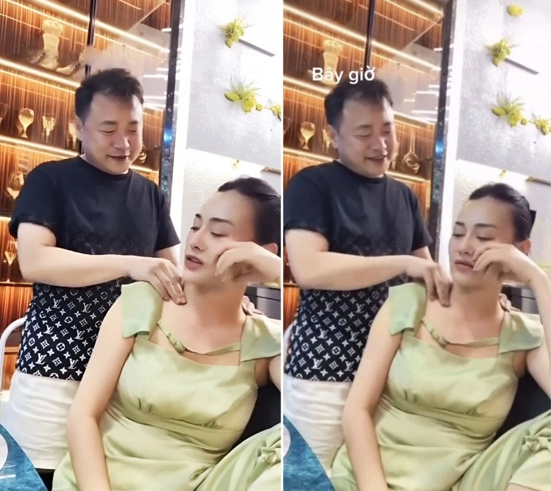 Phương oanh được shark bình hầu hạ chuẩn bà hoàng bóp vai phụ bếp không thiếu việc nào - 1