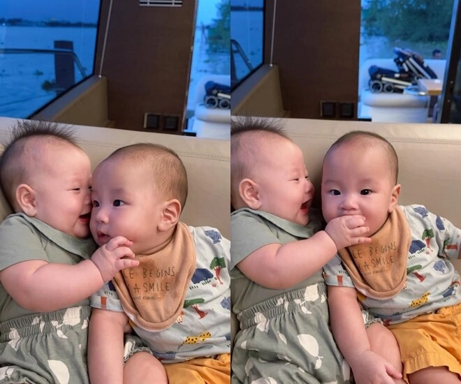 Phương oanh mách tội ái nữ toàn bắt nạt anh trai sinh đôi shark bình bản nữ có nụ cười thơ ngây nhưng gấu ngầm - 1