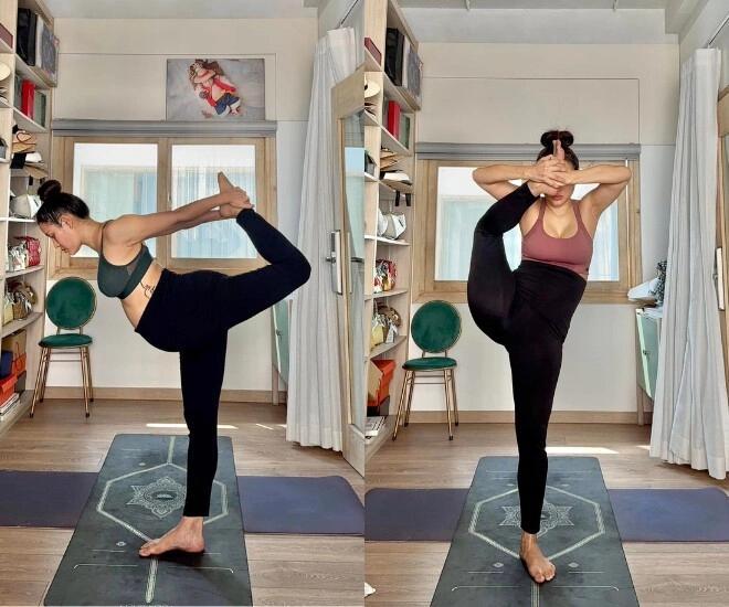 Phương trinh jolie uốn dẻo lộn ngược người yoga ke đầu ở tháng cuối thai kỳ khiến ai nhìn cũng choáng - 1