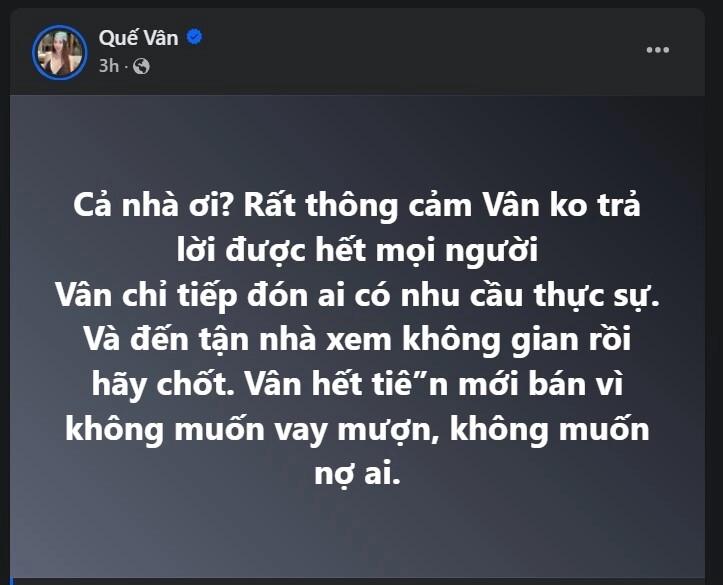 Quế vân rao bán nhà riêng bề thế xây hết 11 tỷ đồng ở bắc giang vì hết tiền cho biết hiện đã mất tất cả - 2