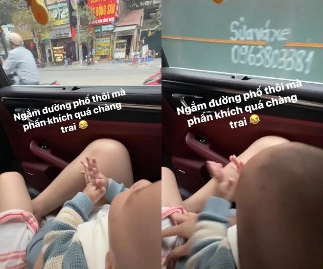 Quý tử là bản sao shark bình nhà phương oanh chuẩn con nhà giàu hết cưỡi du thuyền nay ngồi xe sang ngắm đường phố - 1