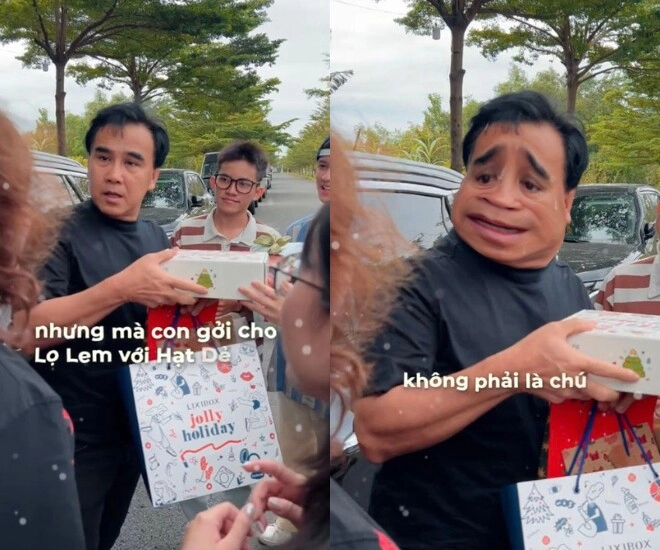 Quyền linh được fan bao vây tặng quà chưng hửng vì câu nói gửi cho lọ lem - hạt dẻ chứ không phải chú - 2
